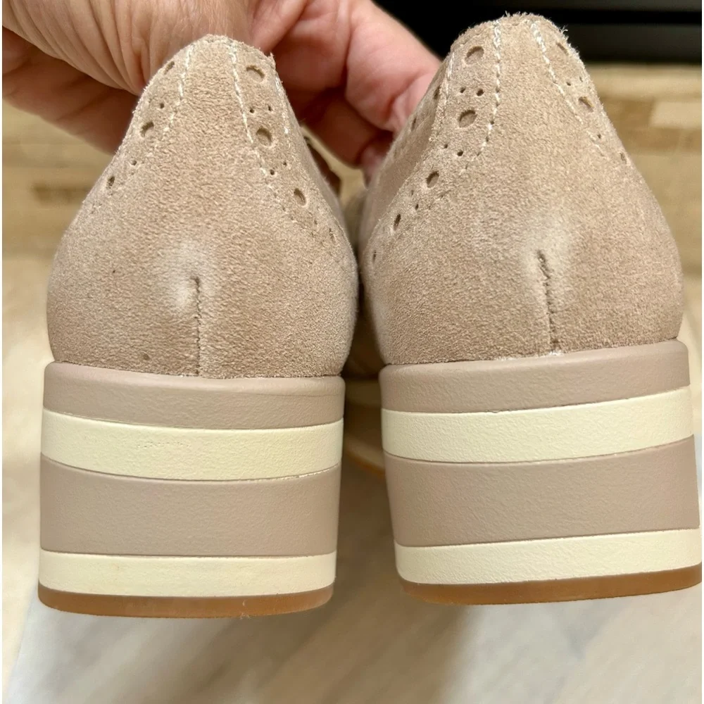 Dolce Vita Blush Suede Platform Loafers